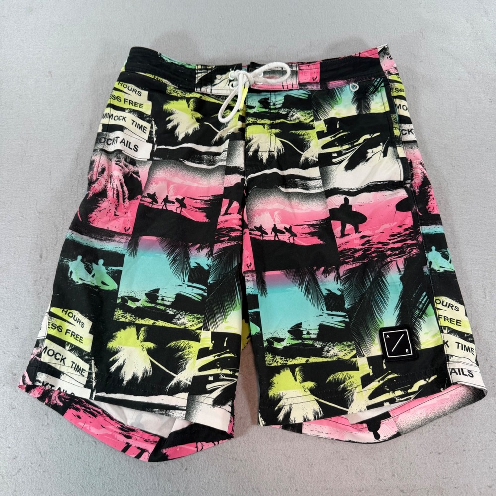American Eagle Tropical Surf Print Board Shorts Mens XS Swim